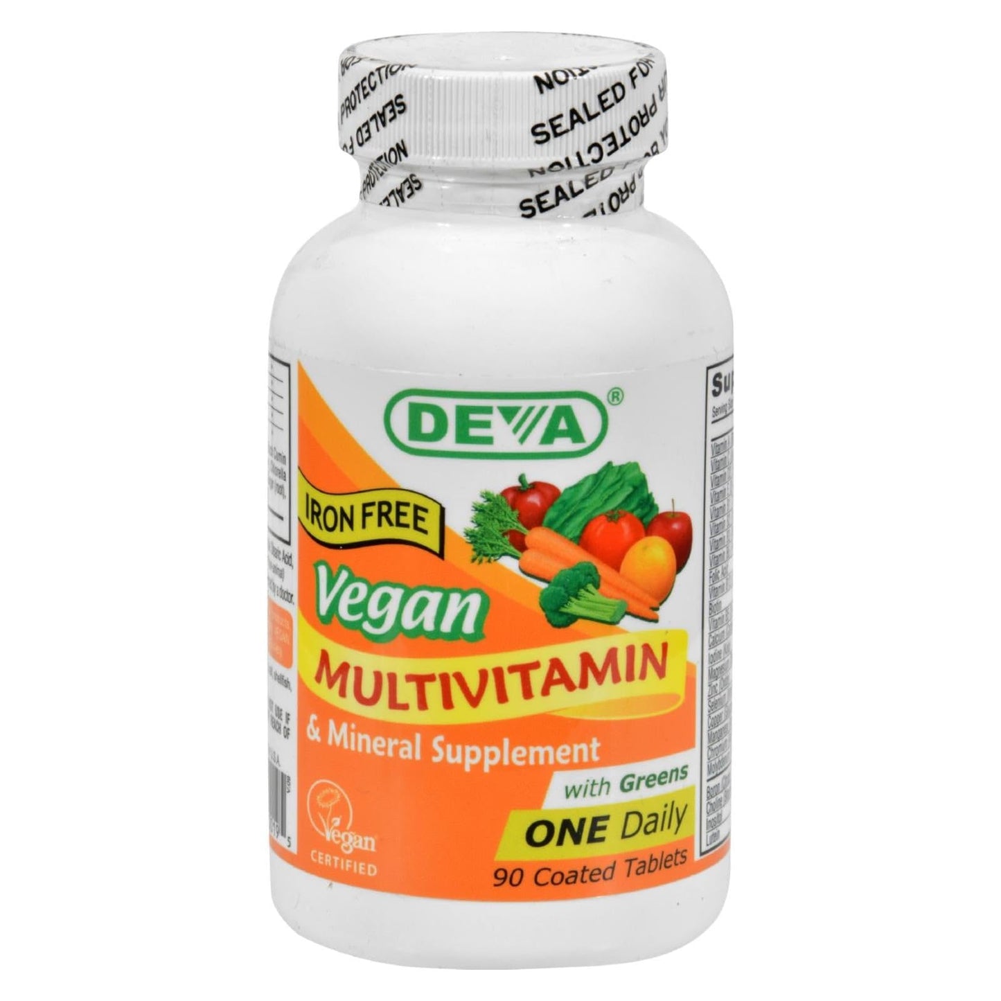 DEVA Vegan 1-A Day Multi Tablet 90 Count