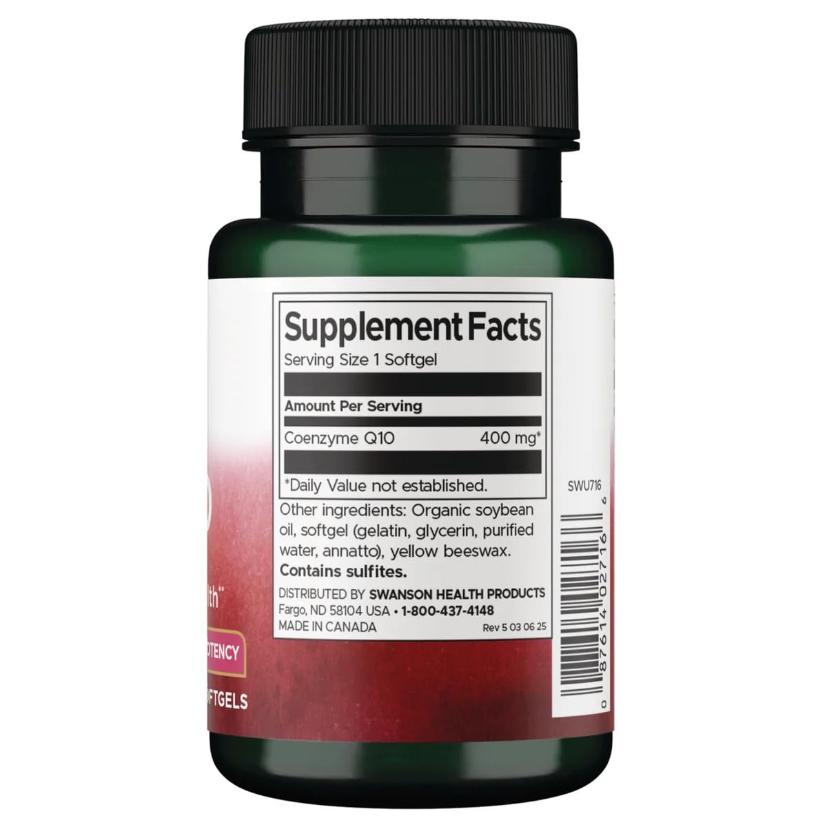 Swanson CoQ10 Softgels 30 Count