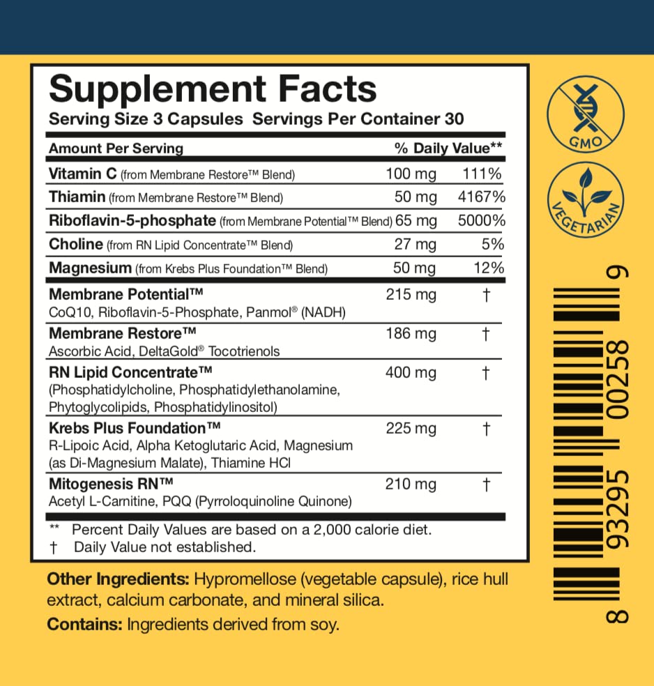 Researched Nutritionals Mens & Womens Vitamins - Optimized Energy Duo - Adrenal Support & Mitochondrial Supplements to Promote Optimal Cellular Energy - ATP 360 & Multi-Plex Capsules 180