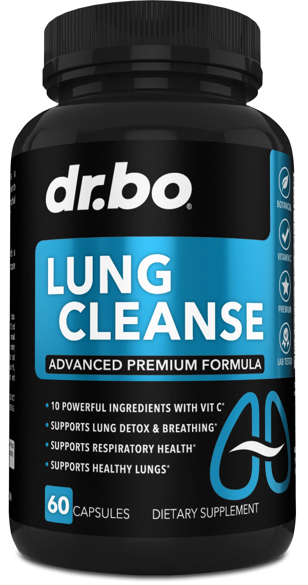 DR. BO Lung Cleanse Support Supplement Capsule, 60 Capsules