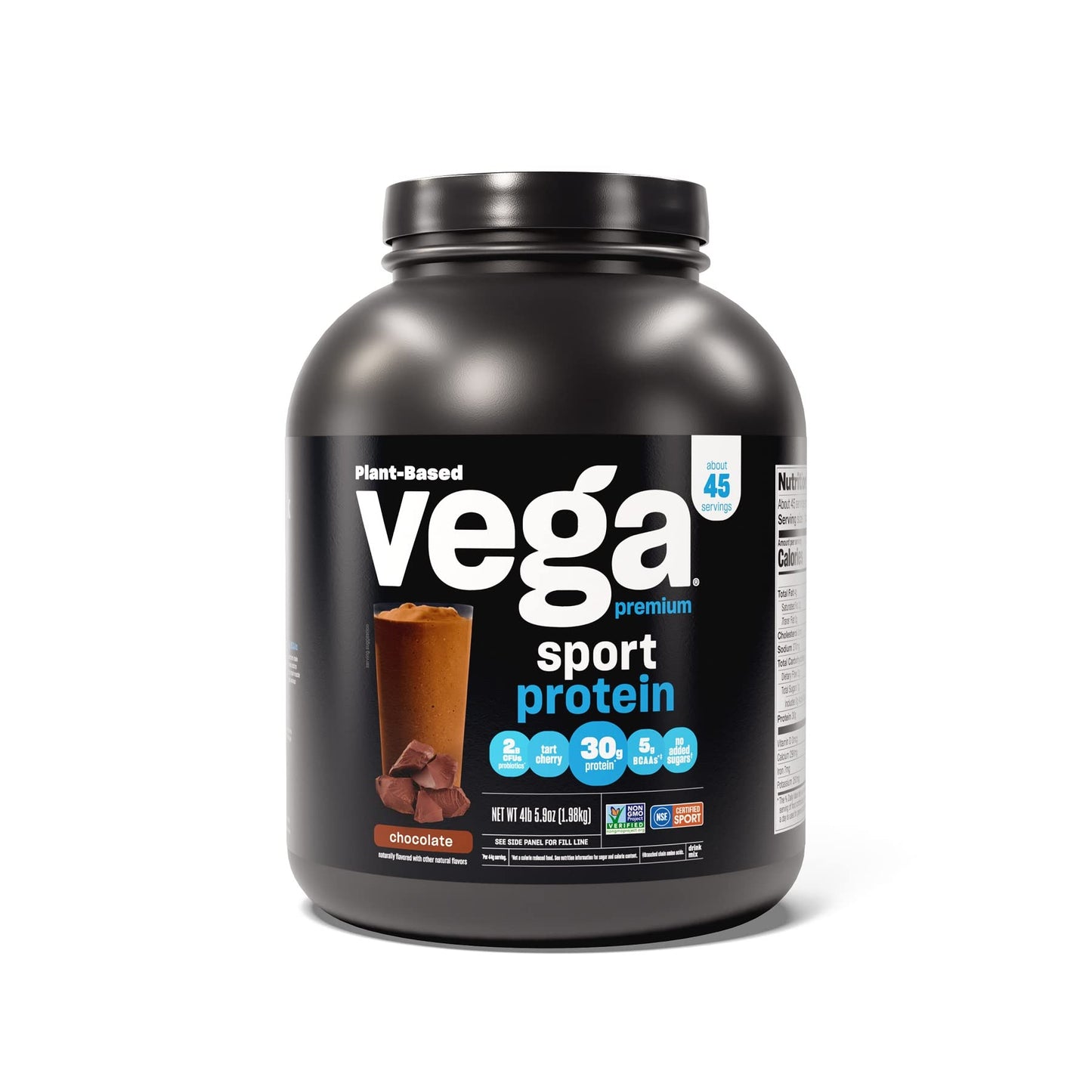 Vega Organic All-in-One Vegan Protein Powder Chocolate, 1 Count