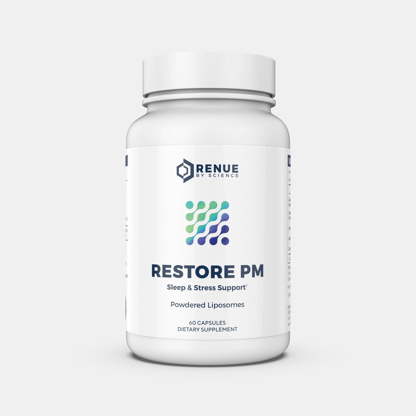 Renue By Science Restore PM Liposomal Melatonin GABA Supplements Capsules 60 Count