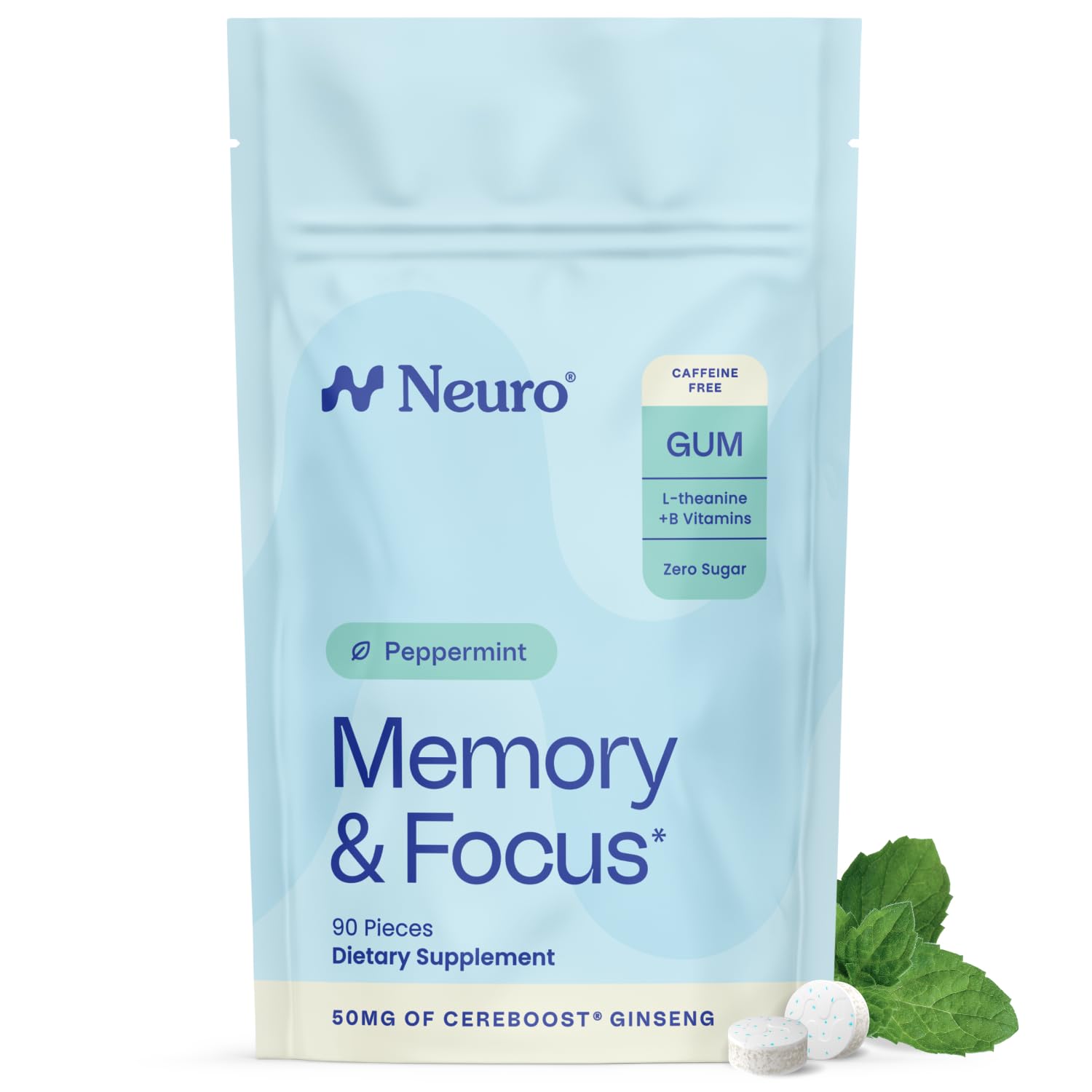 Neuro Memory & Focus Gum Chewable 90 Count