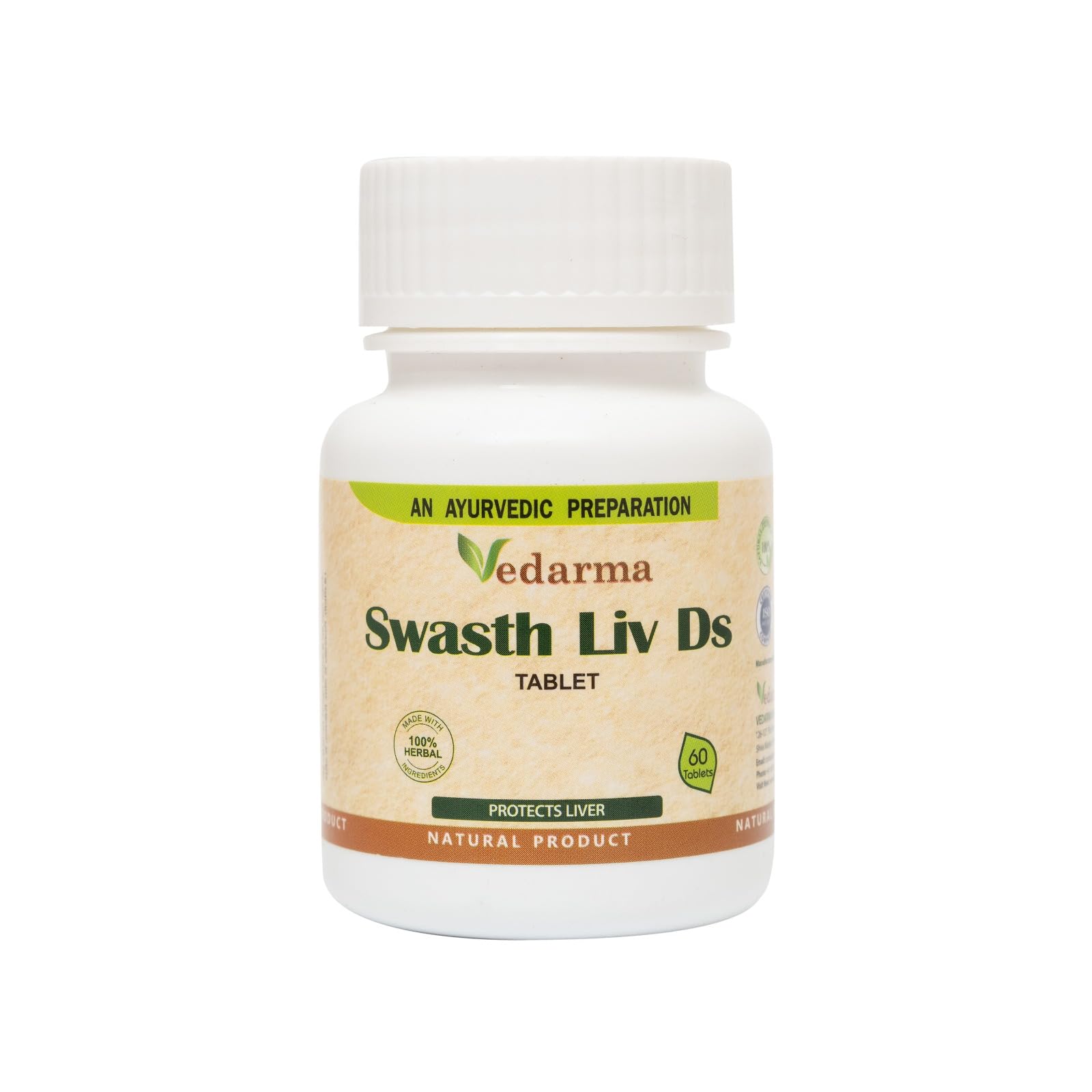 VEDARMA Swasth Liv Herbal Liver Tablets Tablet, 60 Count