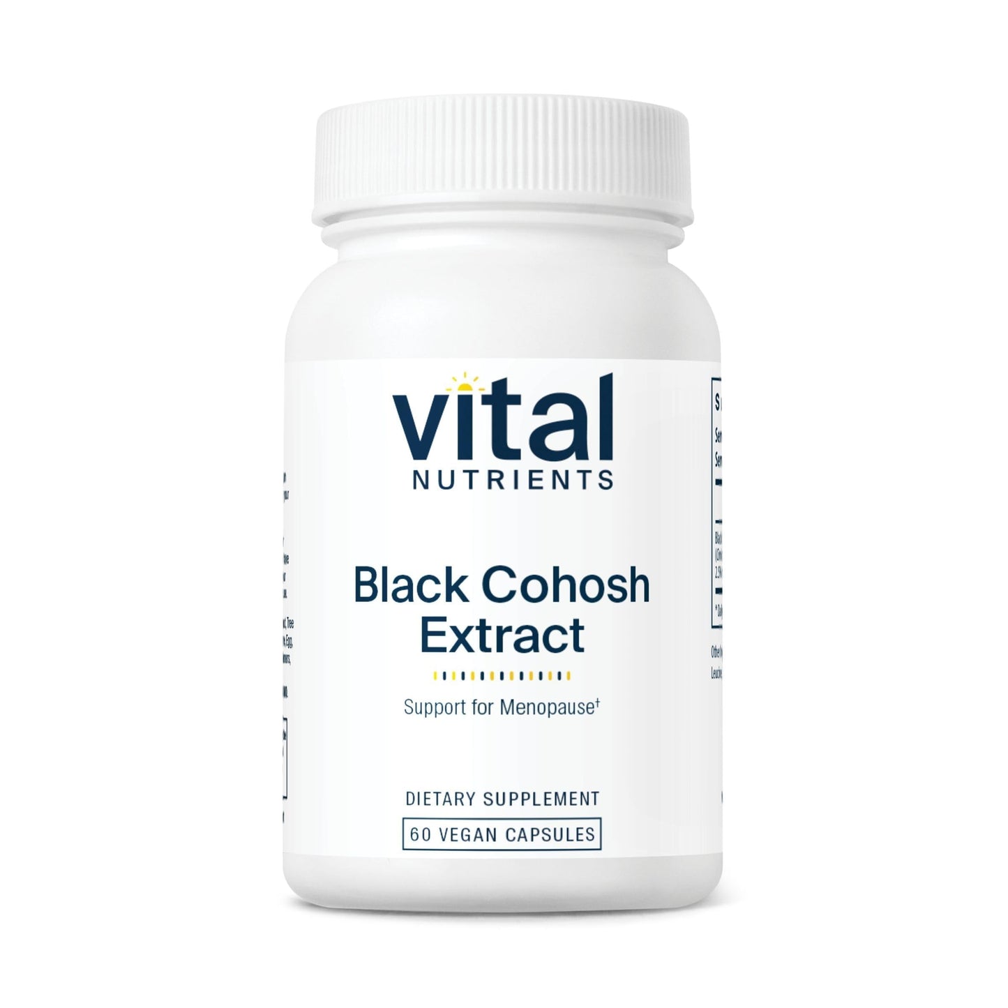 Vital Nutrients Black Cohosh Extract 250mg Capsule 60 Capsules