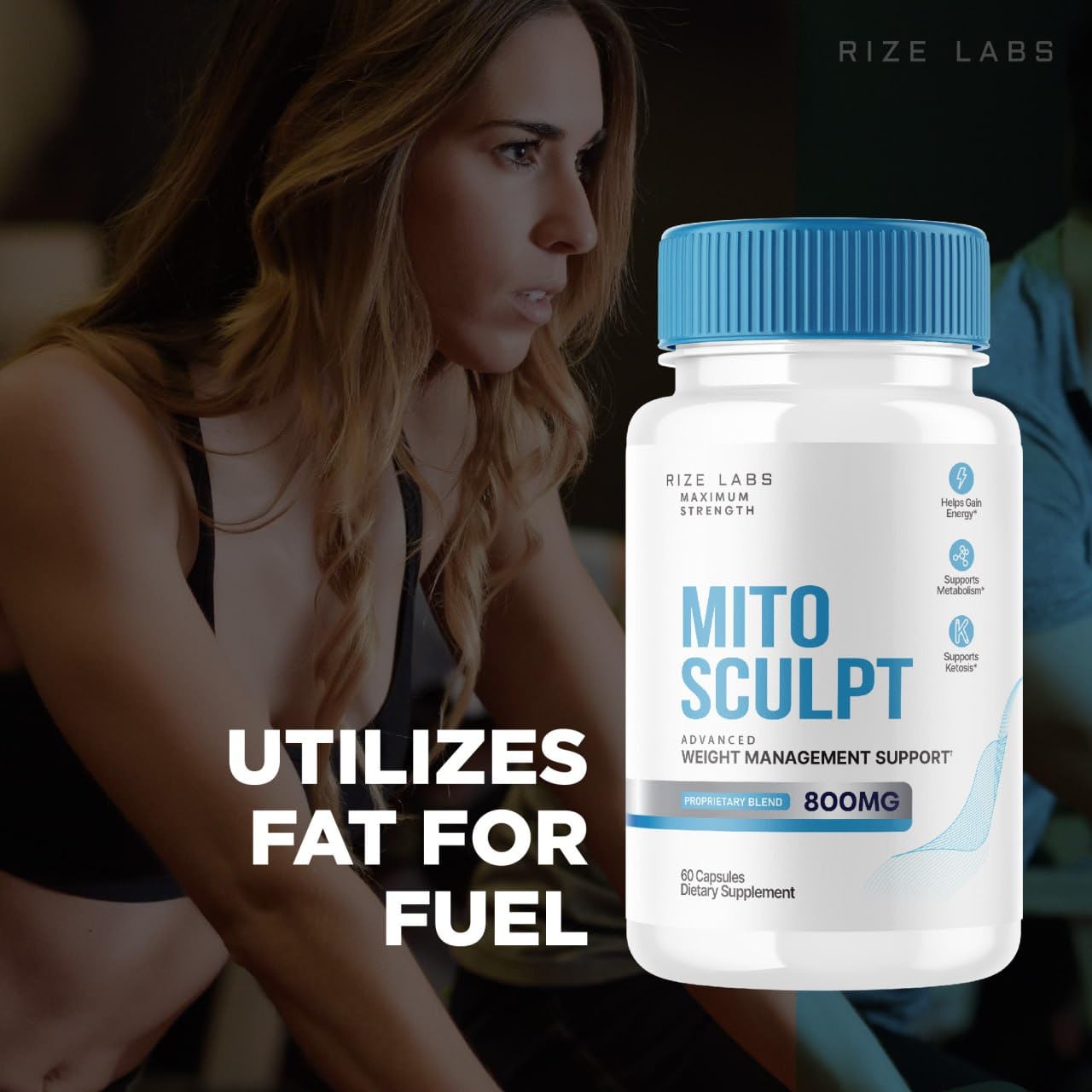 Rize Labs MitoSculpt Weight Loss Capsules, 180 Count