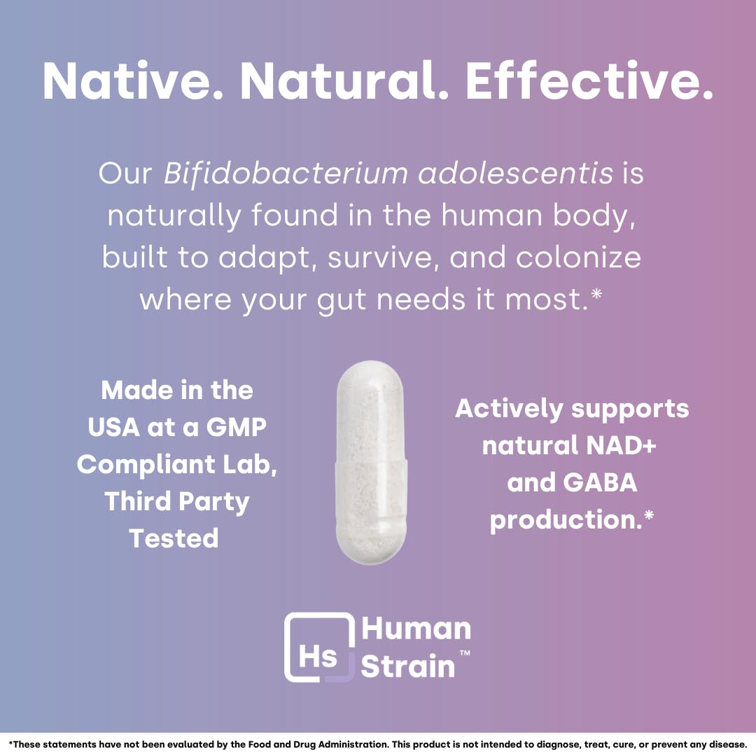 Element Longevity Human Strain Bifidobacterium adolescentis Capsule, 30 Capsules