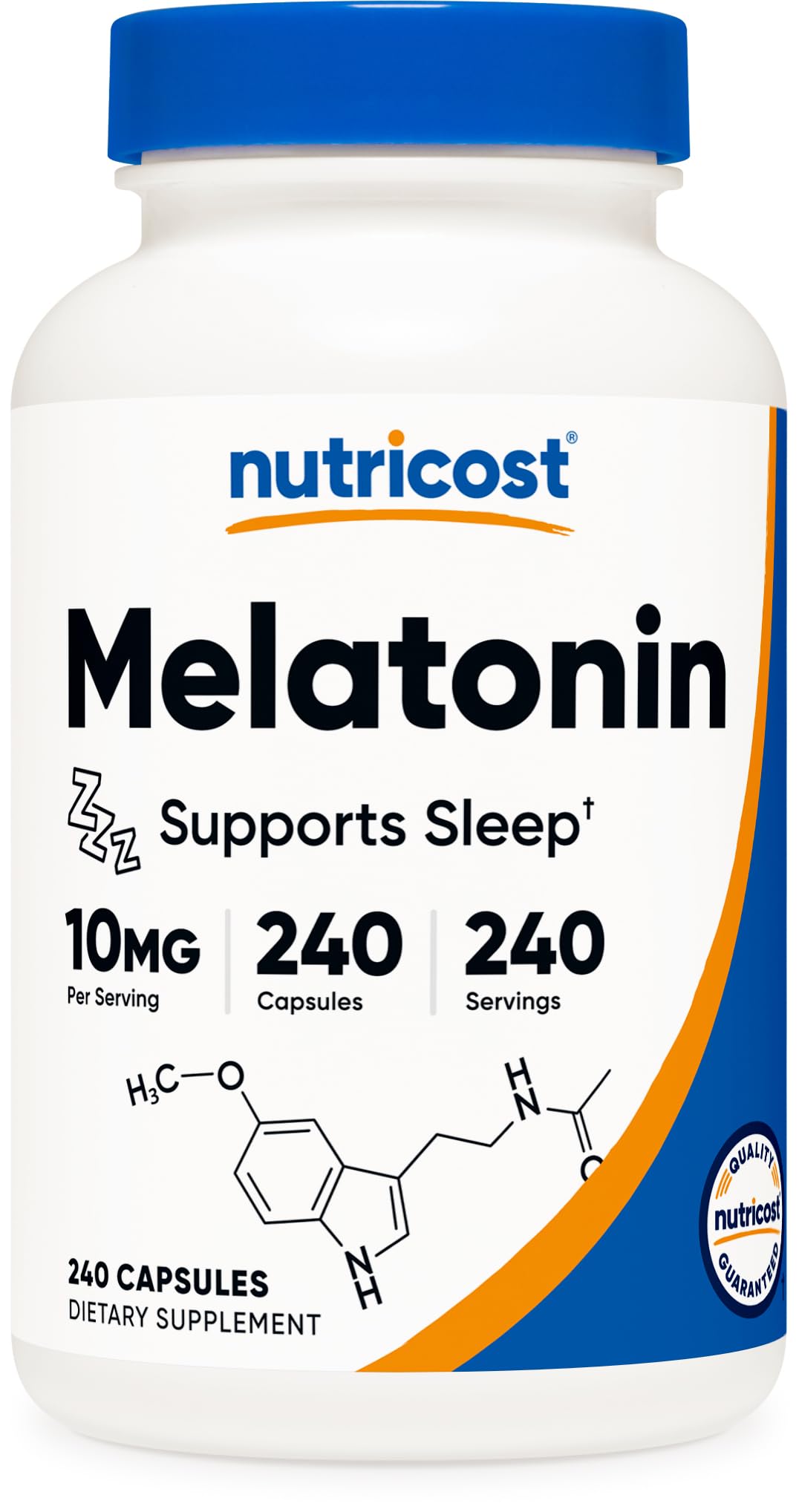 Nutricost Melatonin 10mg Capsule, 240 Capsules