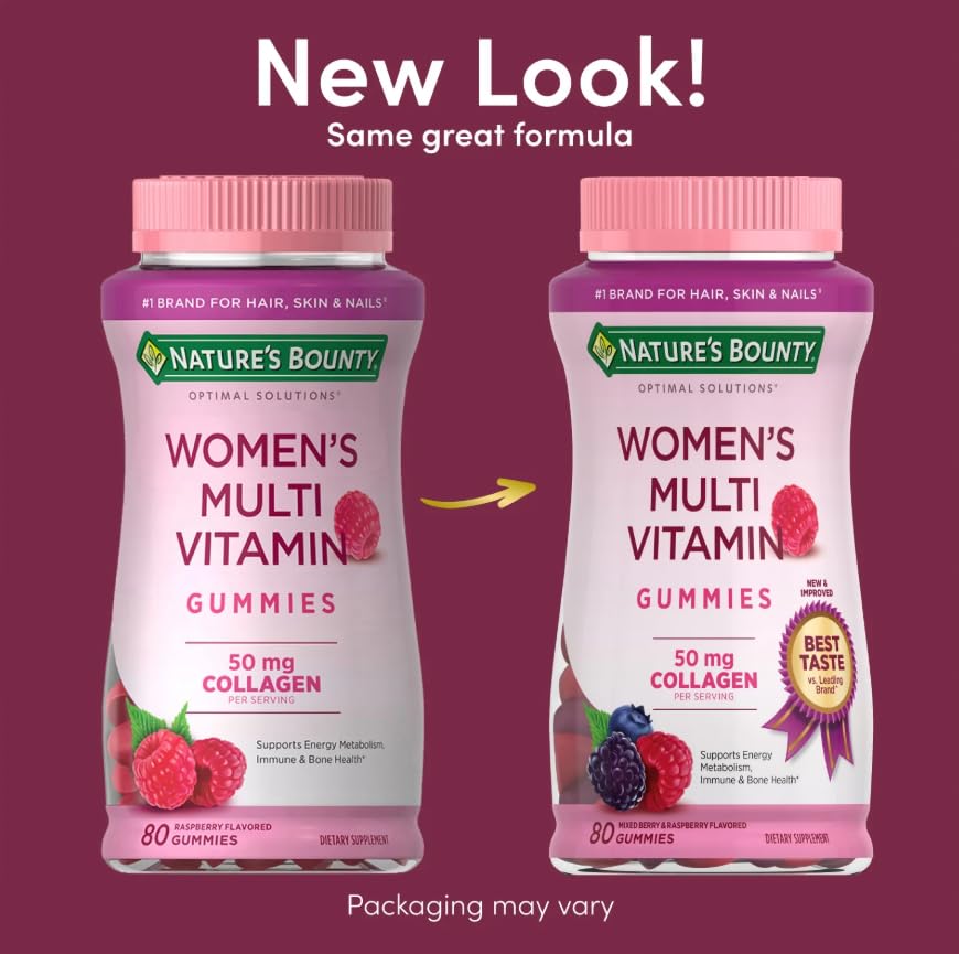 Nature's Bounty Optimal Solutions Women's Multivitamin Gummies, 120 Gummies