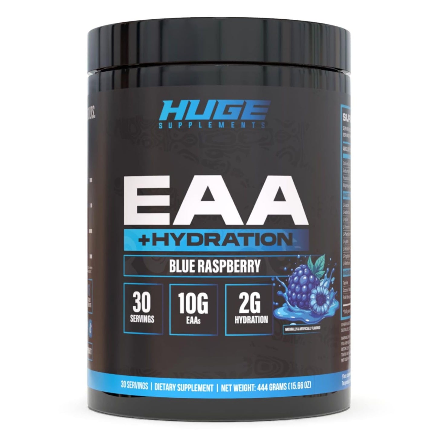 Huge Supplements EAA + Hydration Essential Amino Acids Powder 15.6 Ounce