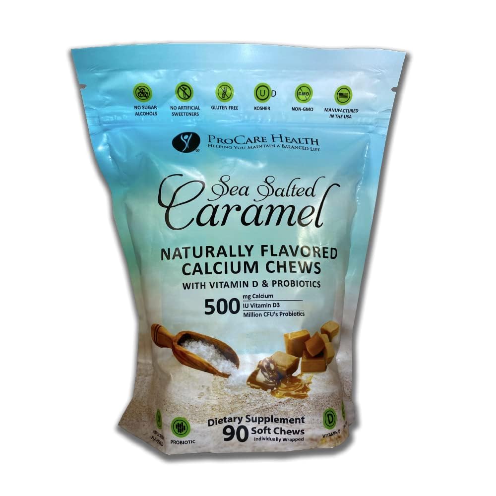 ProCare Health TruCal Calcium Soft Chew Sea Salted Caramel, 90 Chews