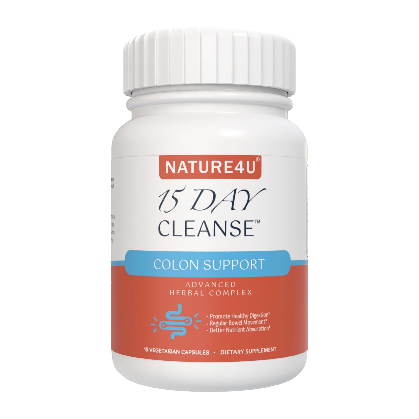 Nature4U 15 Day Cleanse Gut Support Detox Capsule, 1 Capsule
