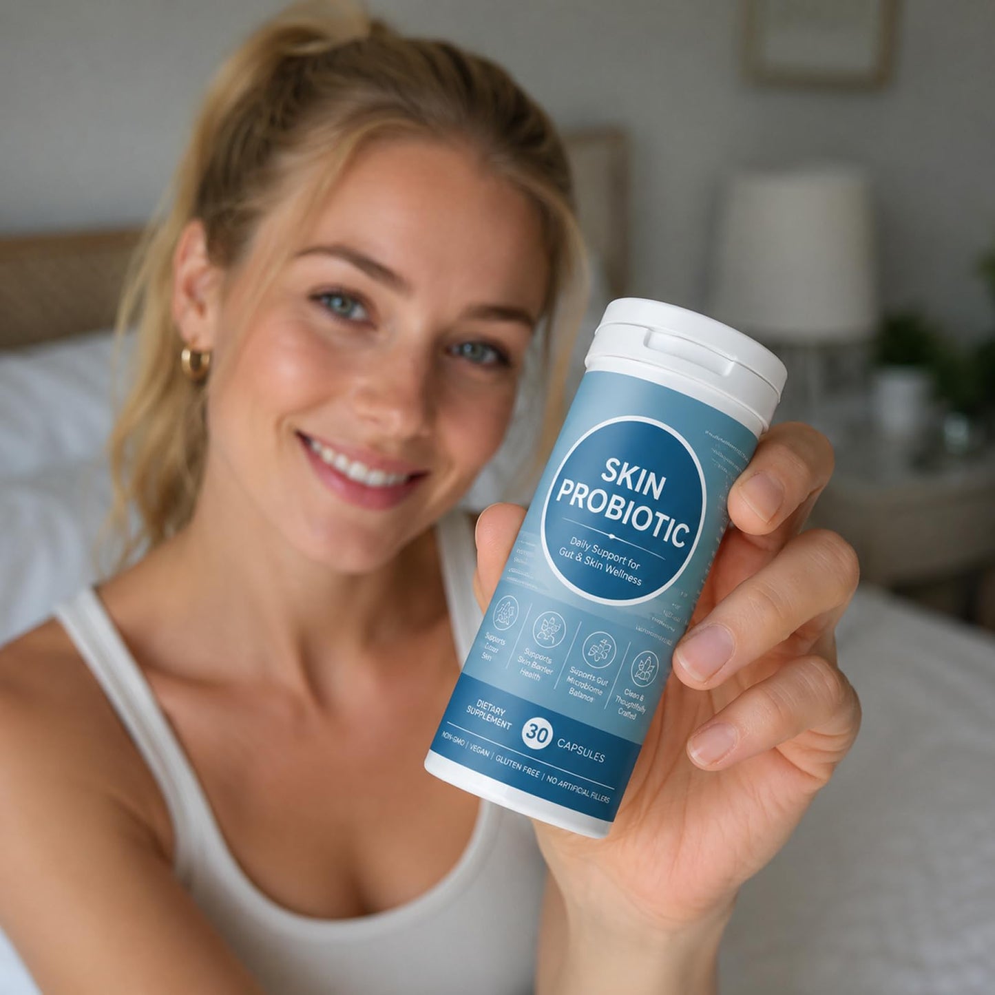 Generic Skin Probiotic for Gut and Skin Support Capsule 30 Count