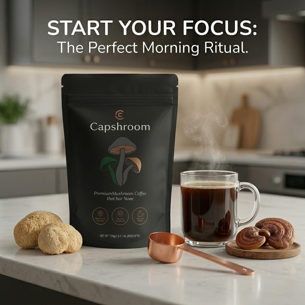 Capshroom Mushroom Coffee Powder 6.35 oz