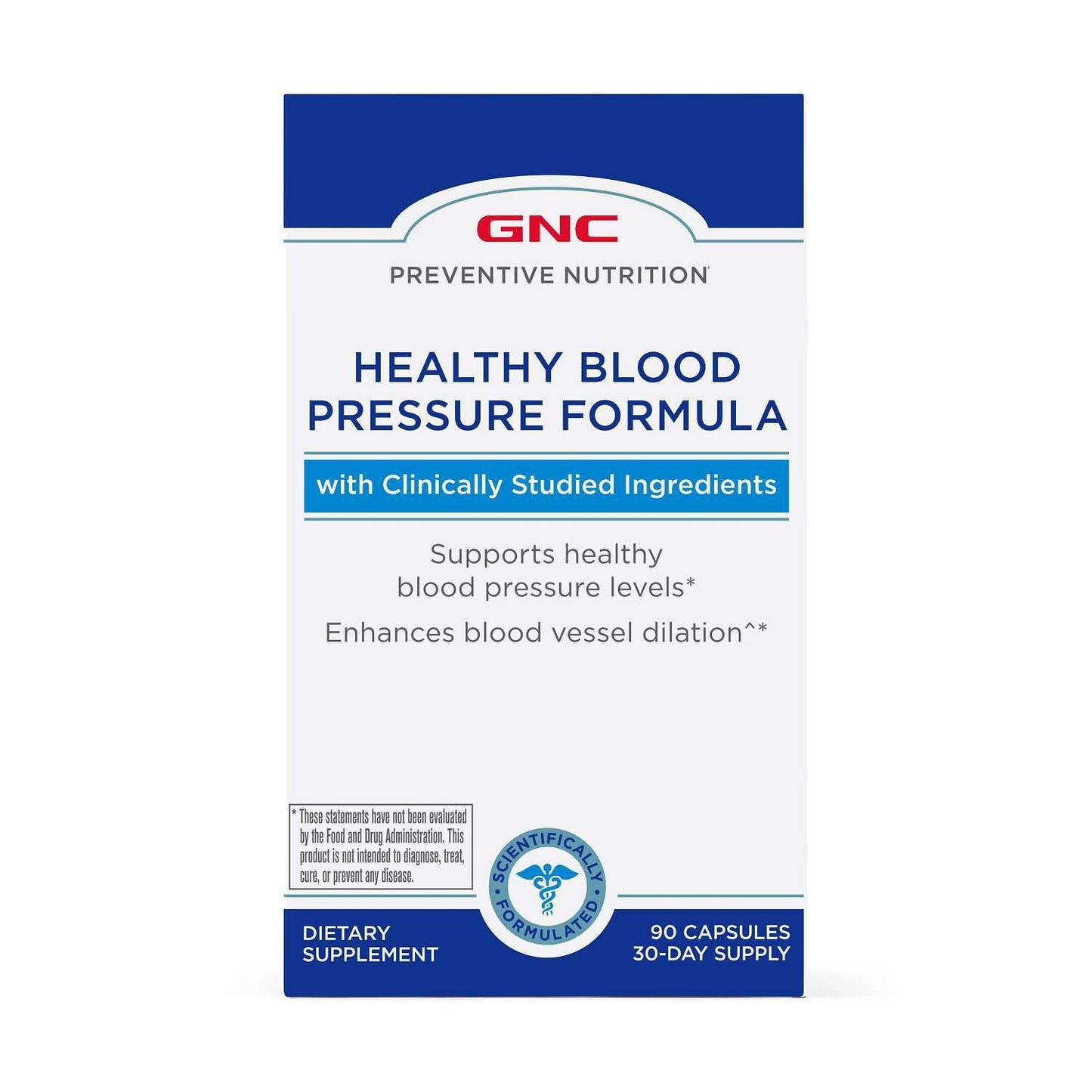 GNC Healthy Blood Pressure Formula Capsule 90 Count