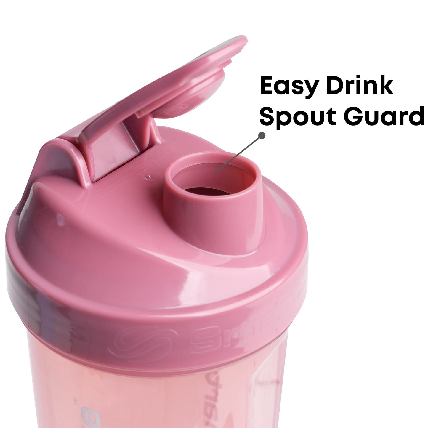 Smartshake Shaker Lite Series Shaker Bottle, Deep Rose, 1000 ml, 1 Bottle