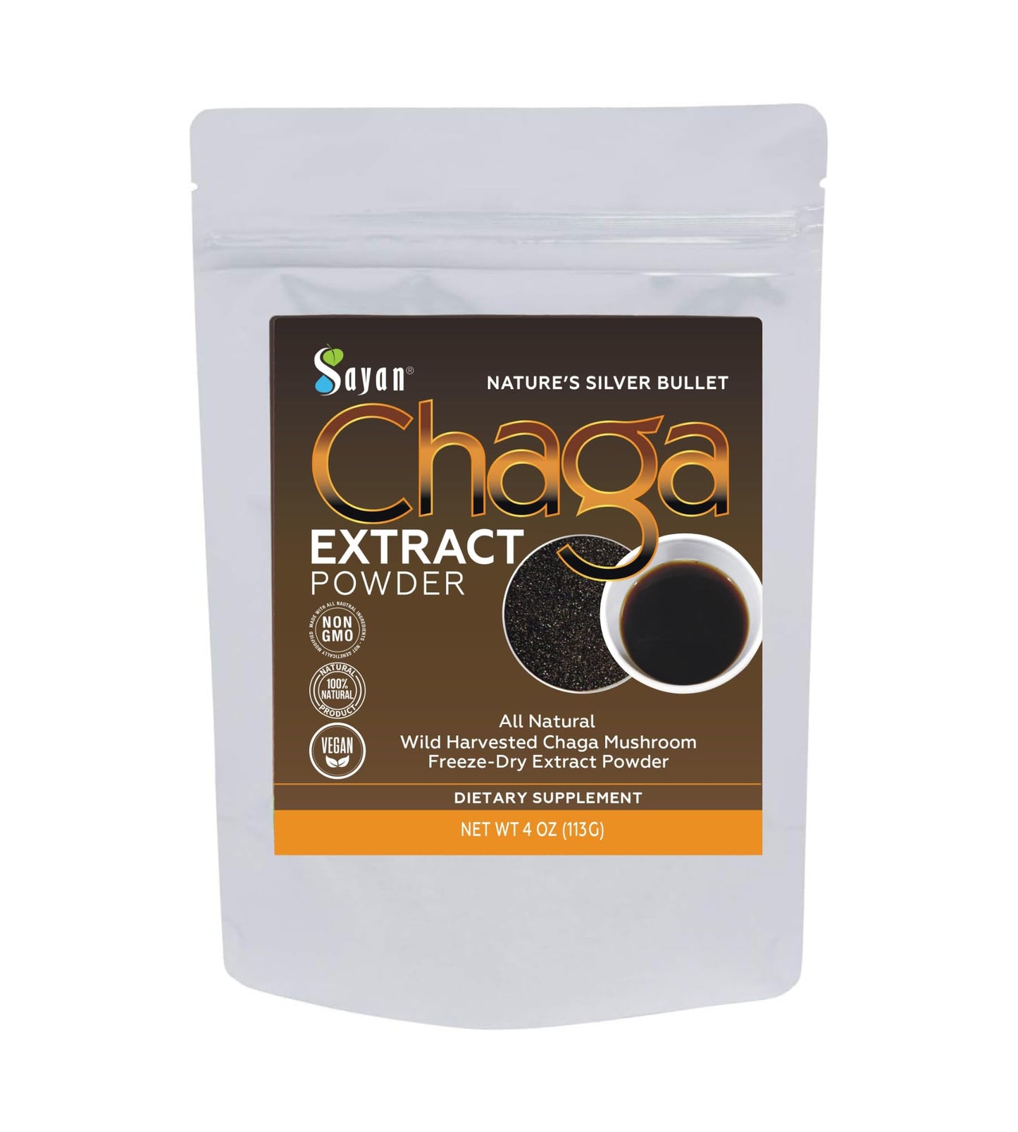 Sayan Siberian Chaga Mushroom Extract Powder 4 oz