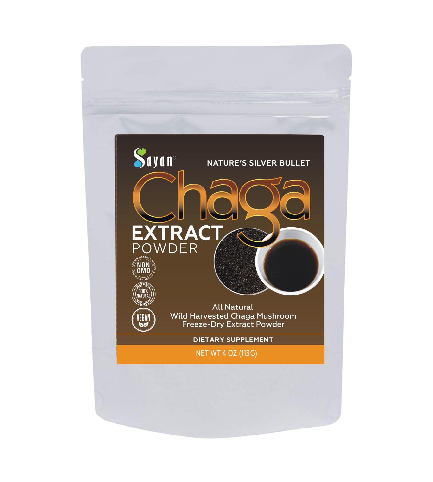 Sayan Siberian Chaga Mushroom Extract Powder 4 oz