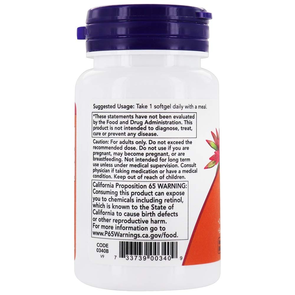 NOW Foods Vitamin A 25000 IU Softgels 100
