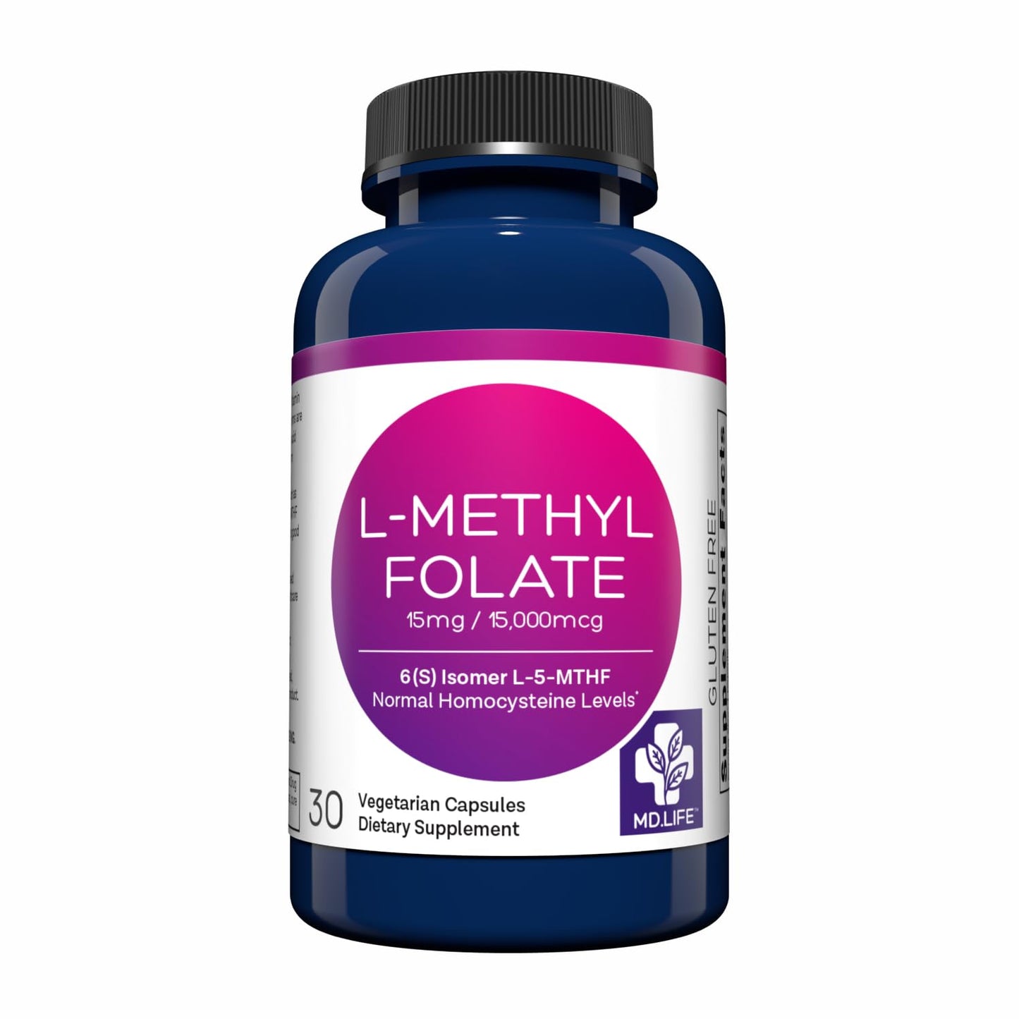 MD.LIFE L-Methylfolate 15 mg Capsule, 30 Capsules