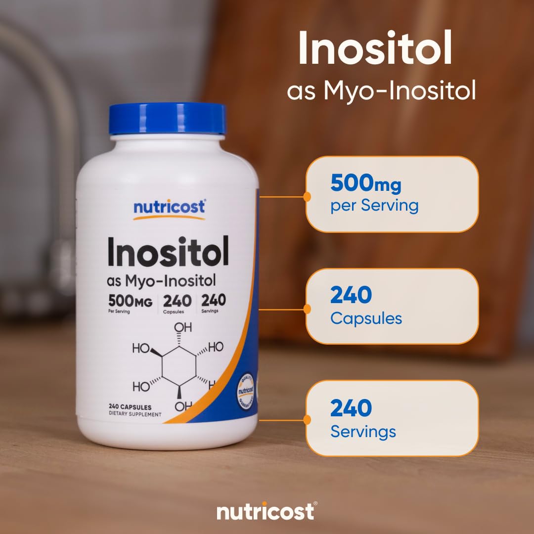 Nutricost Inositol Capsules 500mg, 480 Capsules