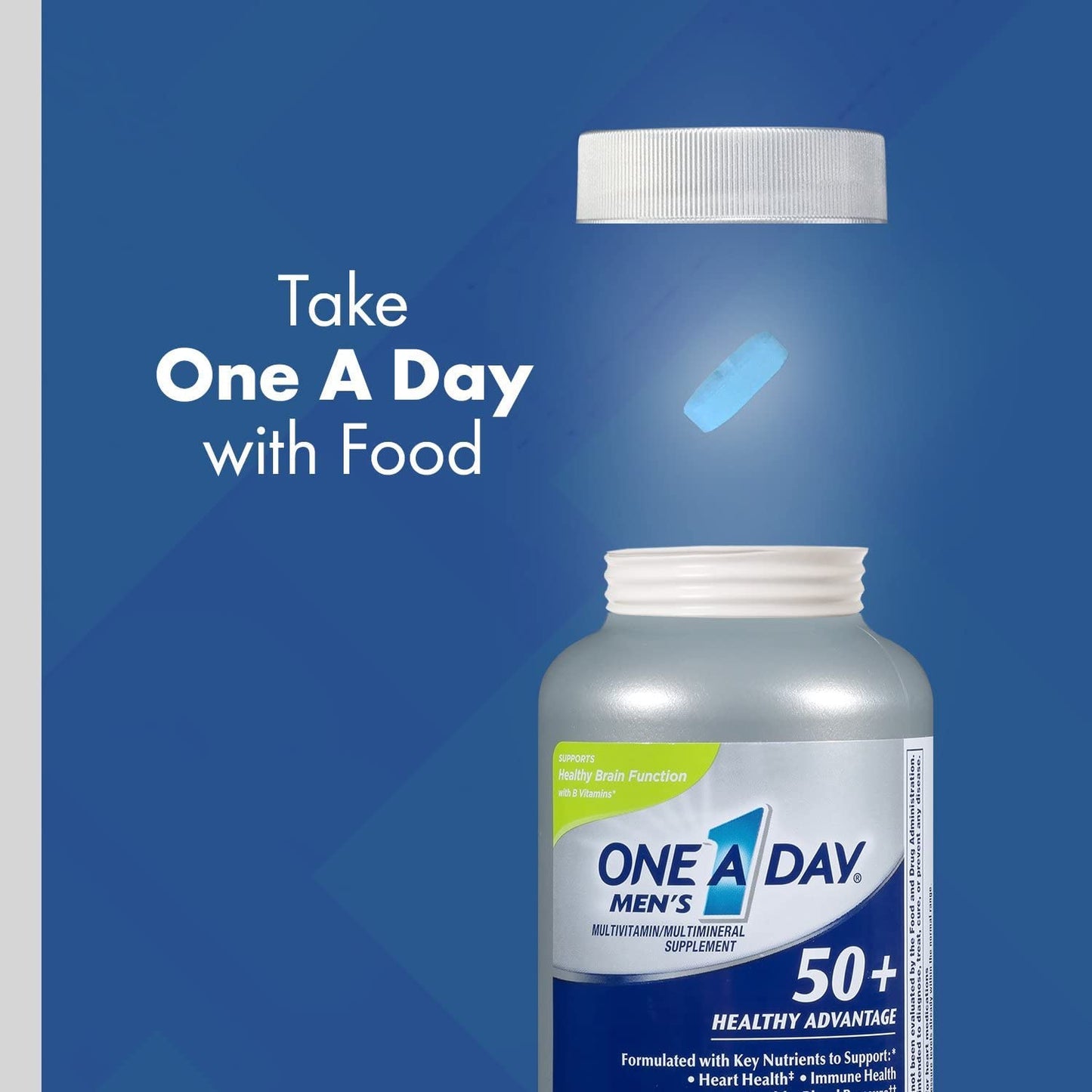 ONE A DAY Men's 50+ Healthy Advantage Multivitamin Tablet, 65 Count