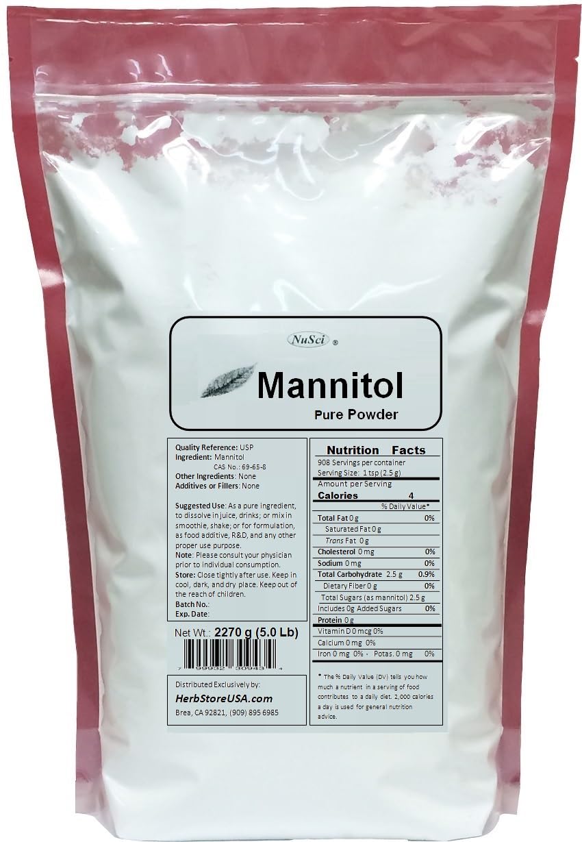 NuSci Mannitol Powder 35.274 Ounces