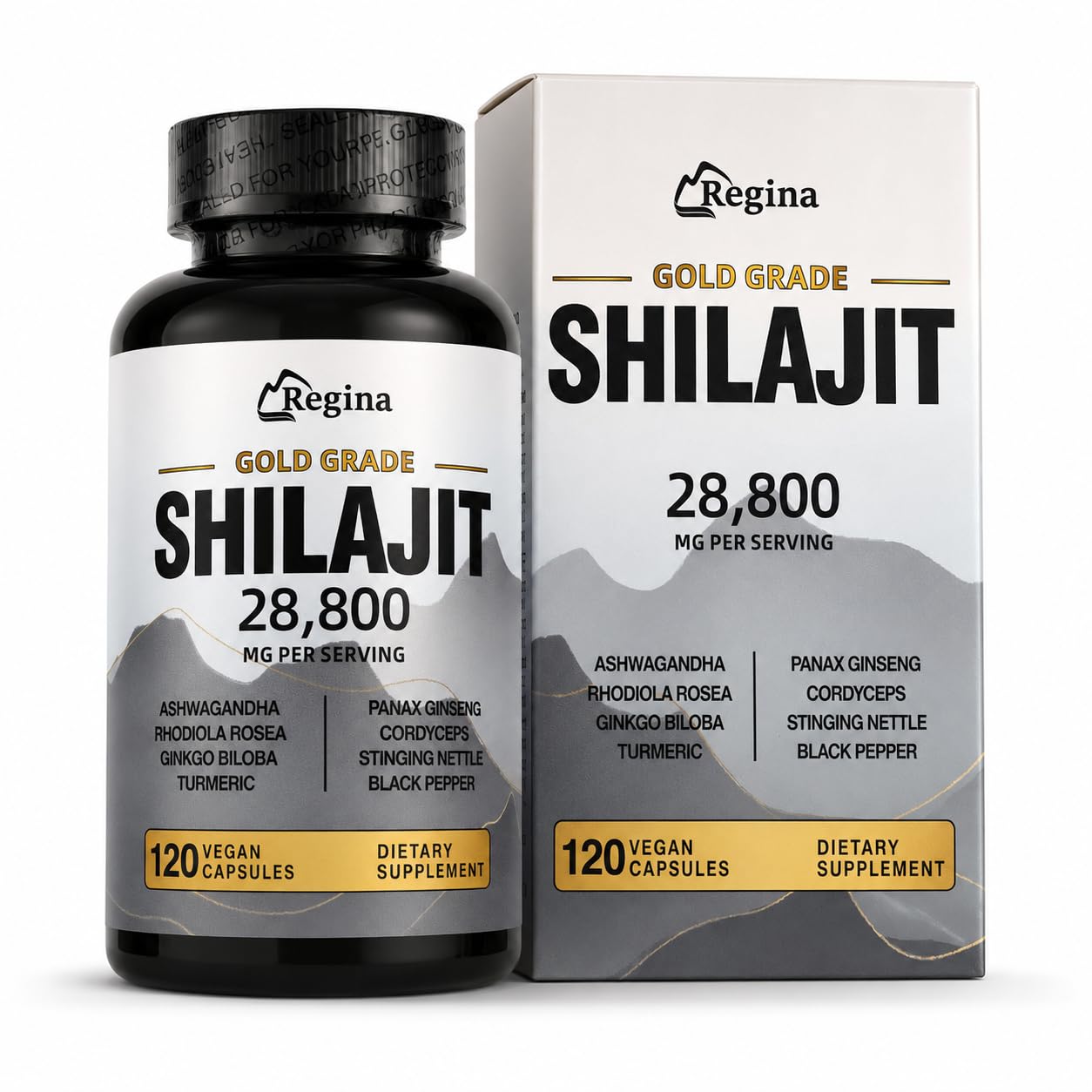 Chuloguay Shilajit Complex Capsules with Ashwagandha, Rhodiola & Ginseng, 120 Capsules