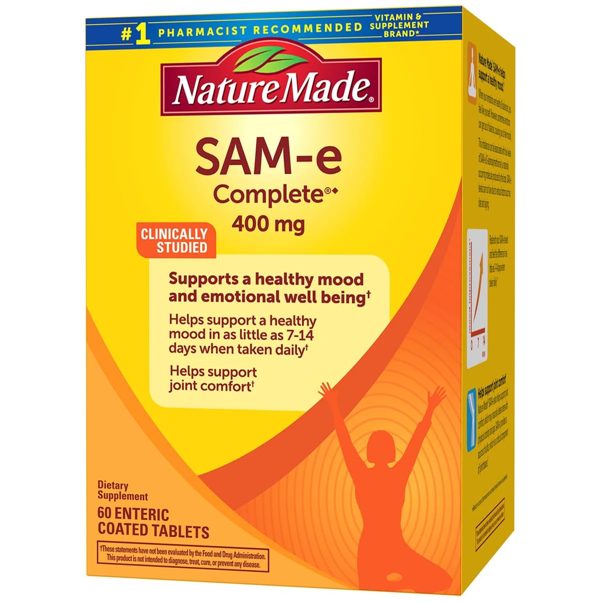 Nature Made SAM-e Complete 400 mg Tablet, 60 Tablets