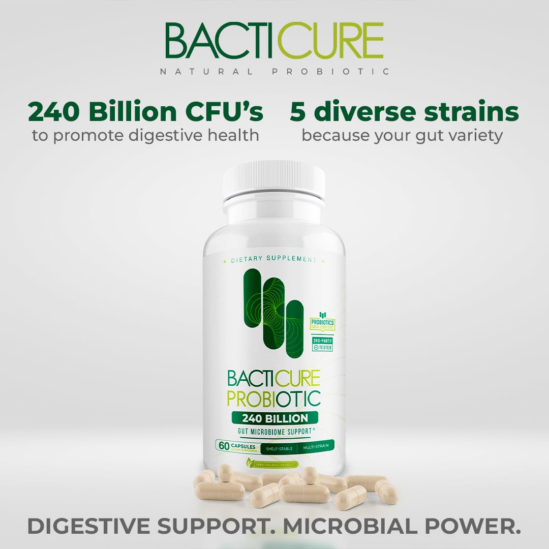 BACTICURE Probiotic Capsule, 60 Count