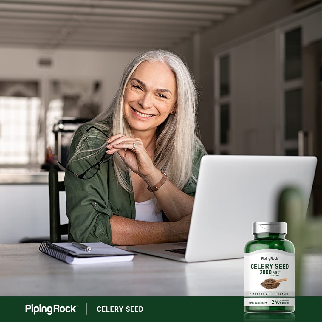 Piping Rock Celery Seed Extract Capsules 240 Count