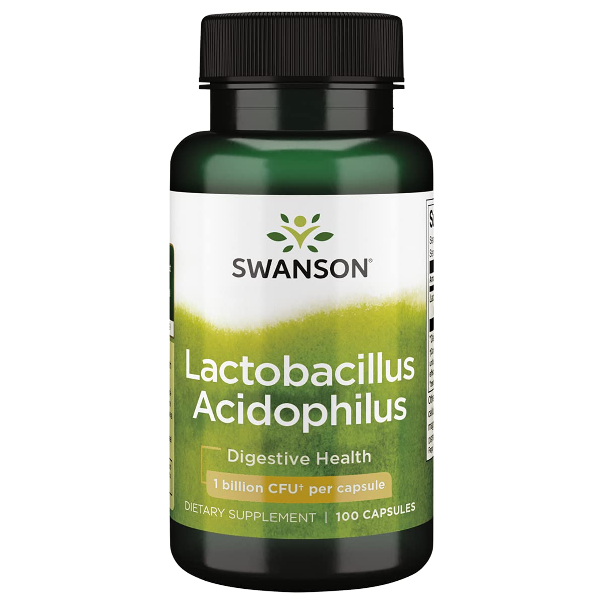 Swanson Lactobacillus Acidophilus 2 Billion CFU Capsules 100 Count