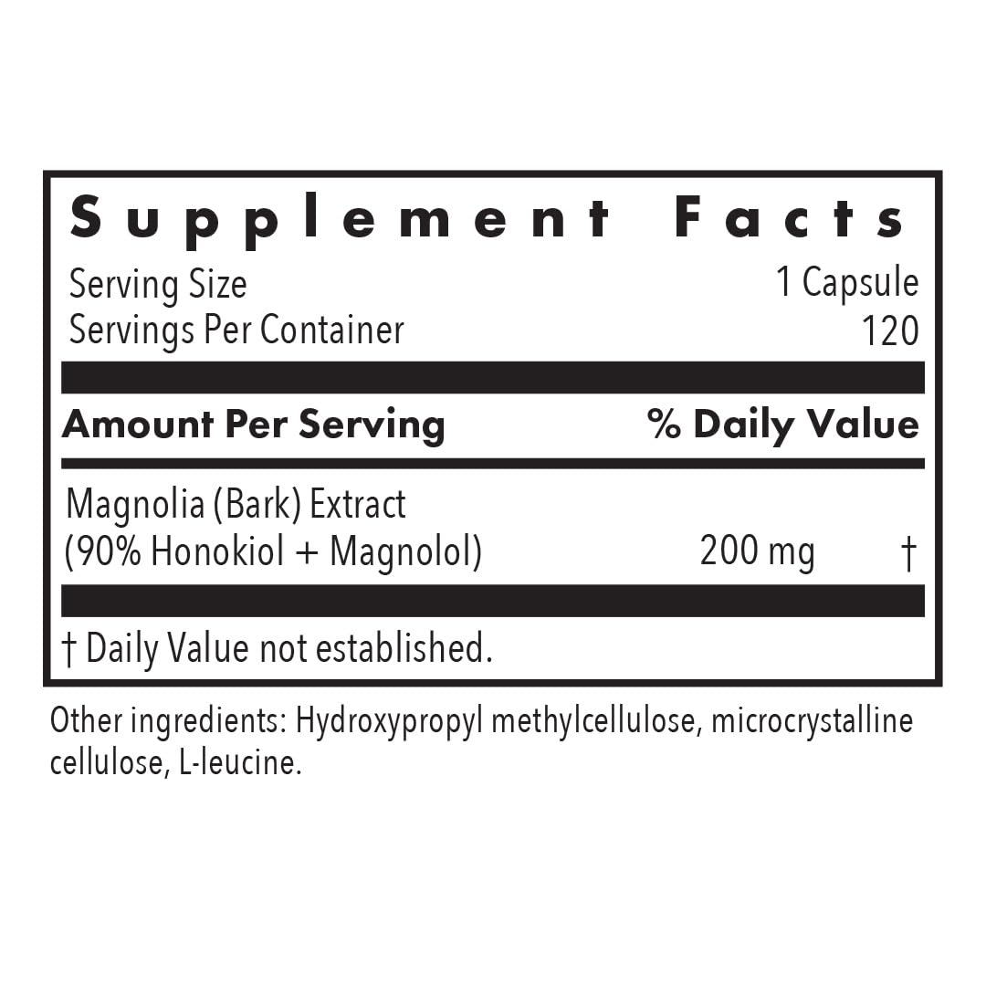 Allergy Research Group Magnolia Extract Capsules 120 Count