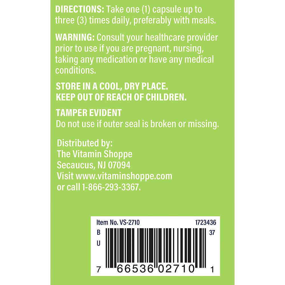 The Vitamin Shoppe Milk Thistle 175 mg Capsules, 300 Count - Liver Health Support, Detoxification & Antioxidant Protection