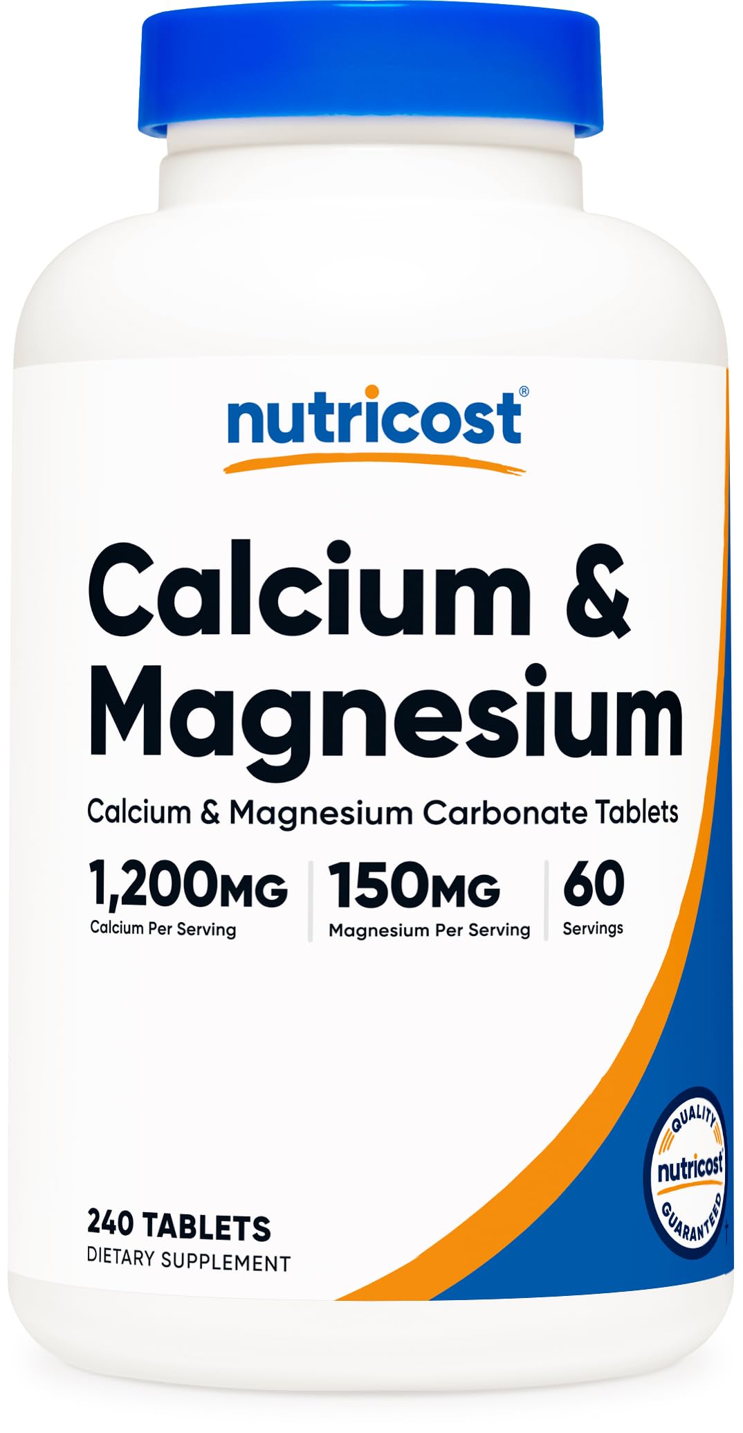 Nutricost Calcium & Magnesium Carbonate Tablets 240