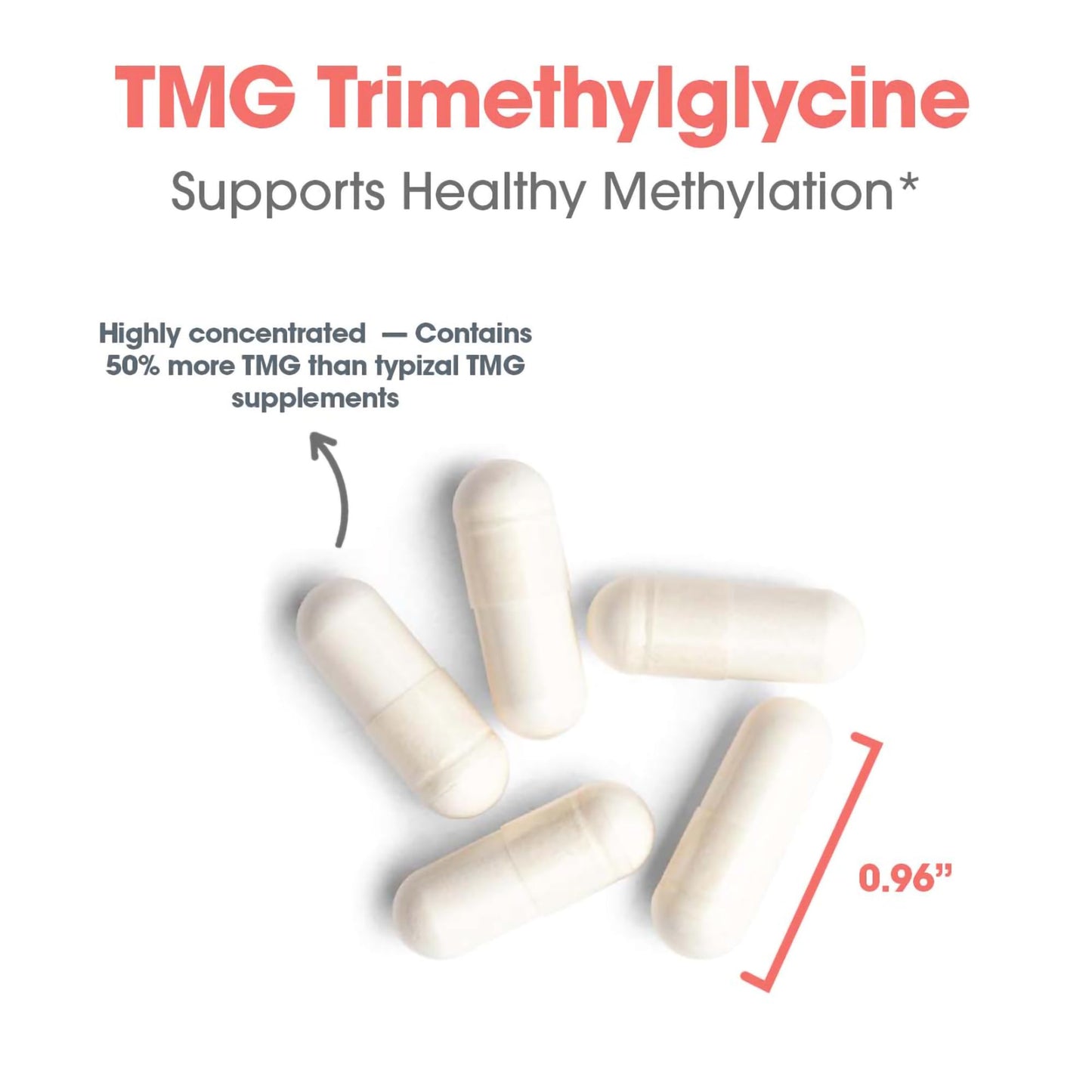 Allergy Research Group ARG TMG Trimethylglycine Capsules, 100 Capsules