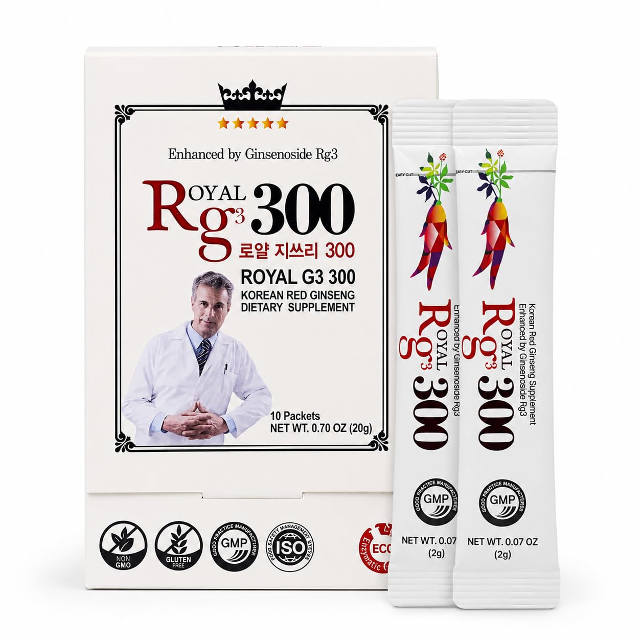 BTGIN Premium RG3 300 Korean Red Ginseng Powder 0.12