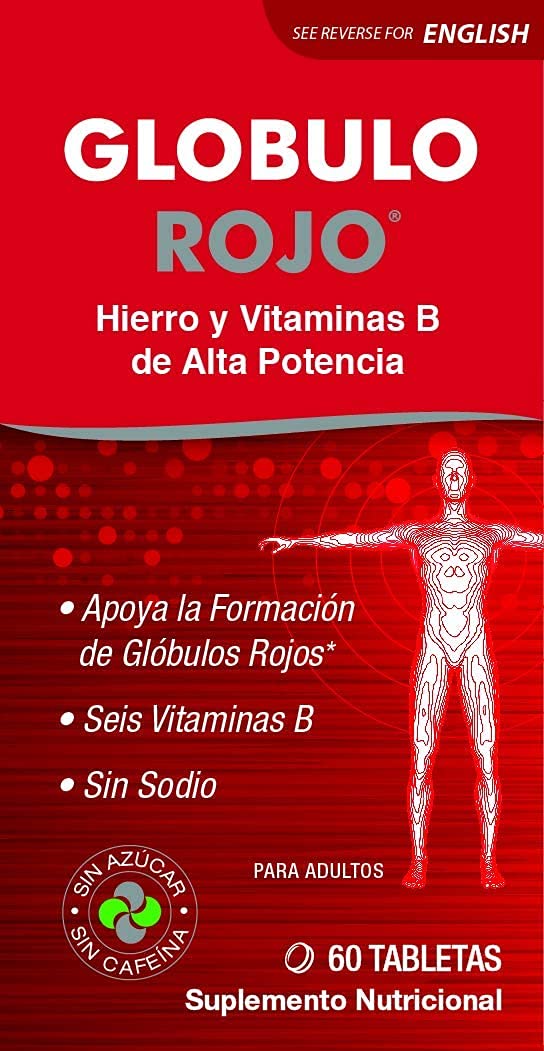 Globulo Rojo Iron Supplement Tablet 60 Tablets