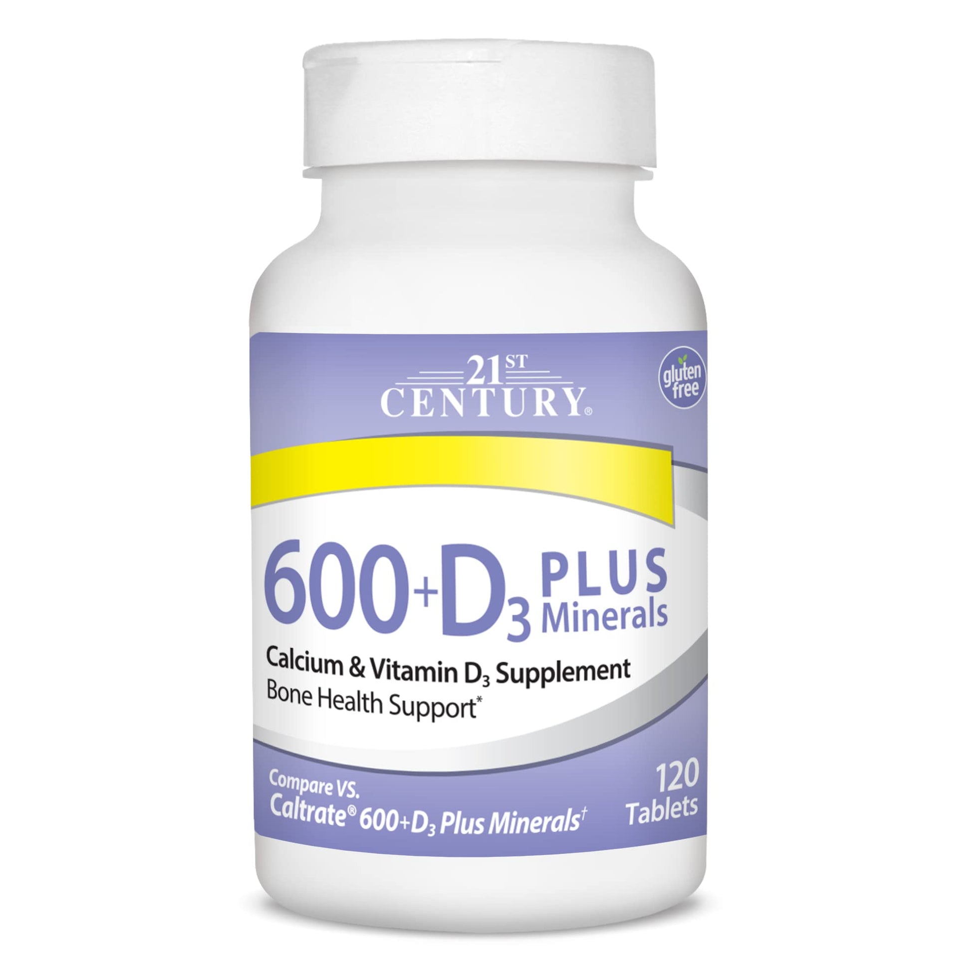 21st Century Calcium 600 Plus D Plus Minerals, 120 Tablets