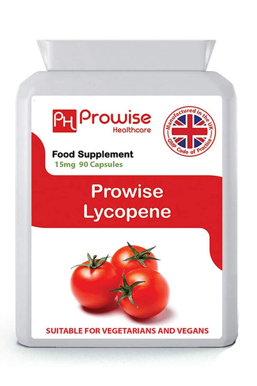 PH PROWISE Healthcare Lycopene 10% Beadlet 15 mg Capsules, 90 Count