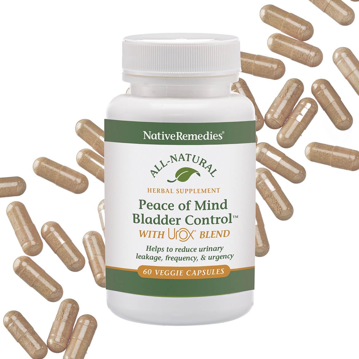 Native Remedies Bladder Control Supplements - Peace of Mind with Urox 60 Capsules