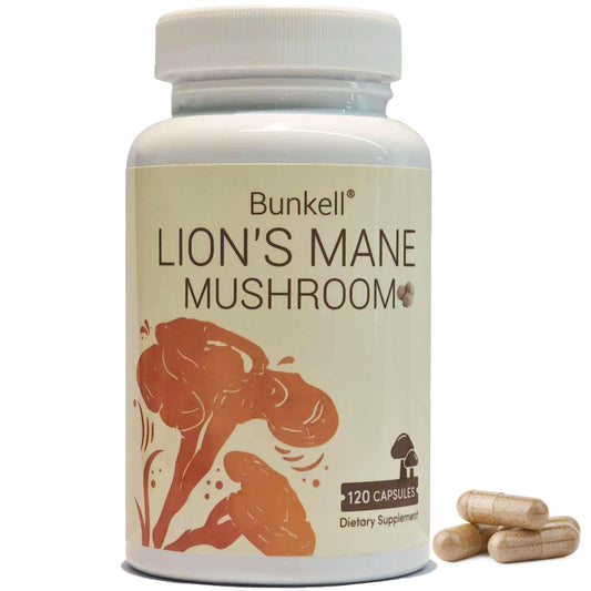 Bunkell Lion's Mane 1000mg Capsules, 120 Count