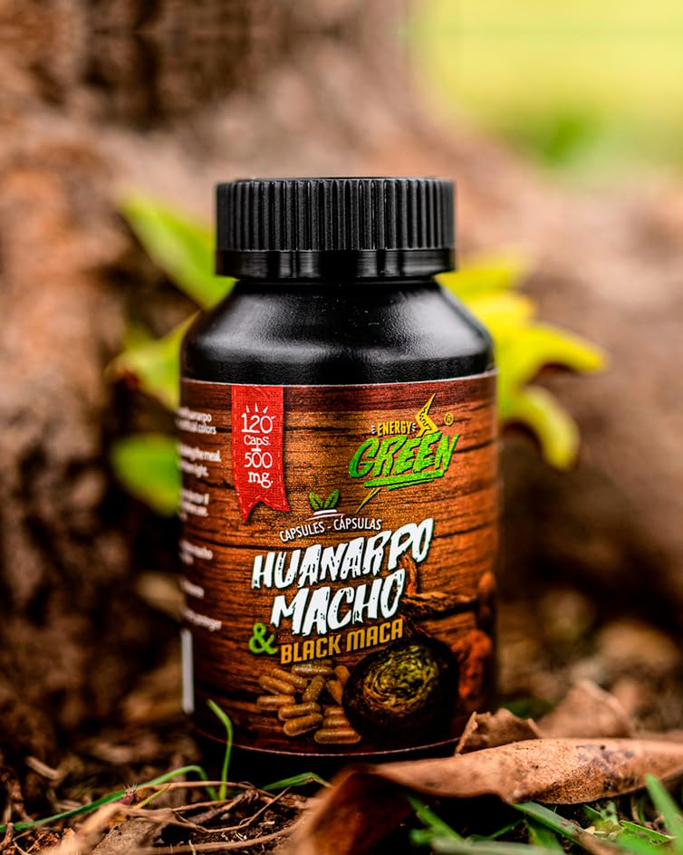 Amazon Andes Black Maca Root and Huanarpo Macho Capsules, 120 Count