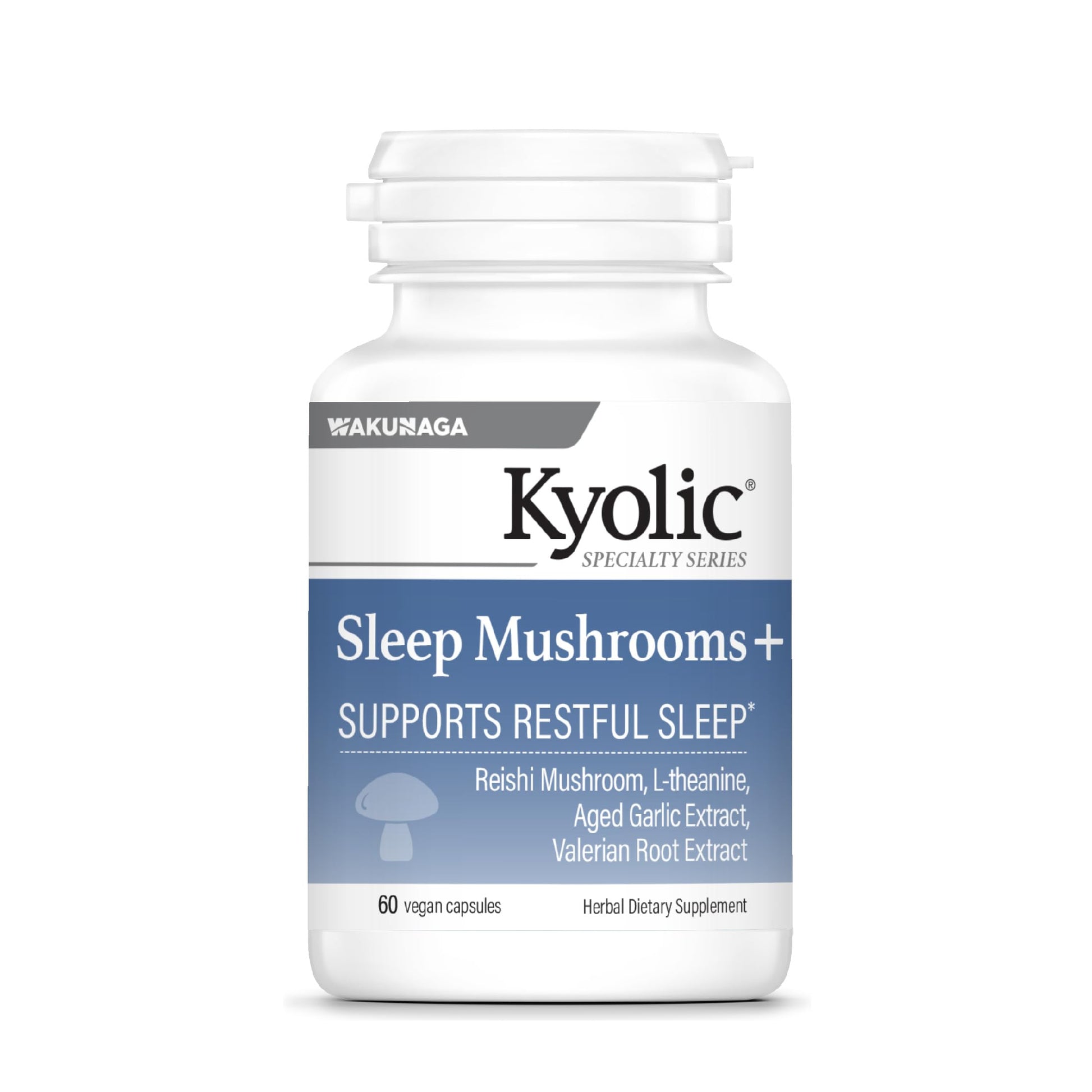 Kyolic Sleep Mushrooms+ Capsules, 60 Capsules