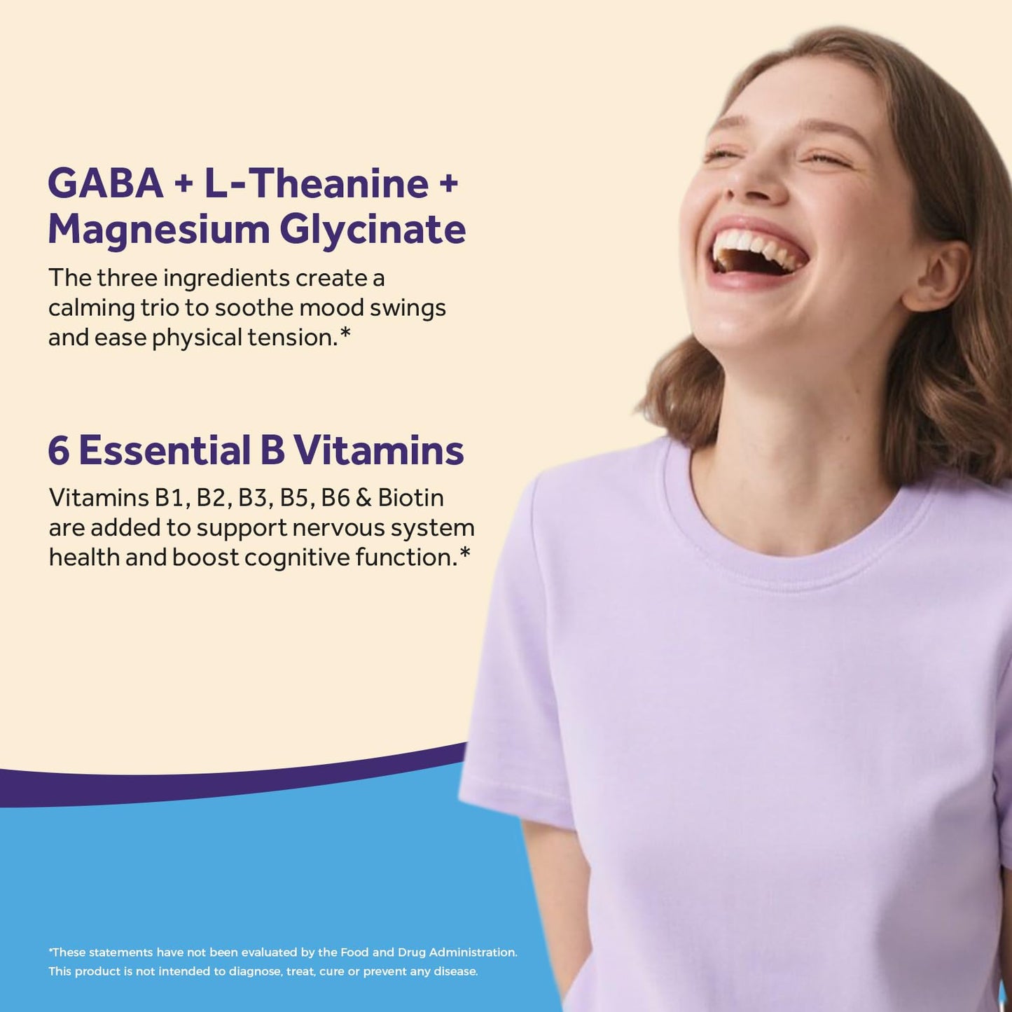 Doctor's Recipes GABA Magnesium Glycinate L-Theanine Supplement 90 Veggie Capsules