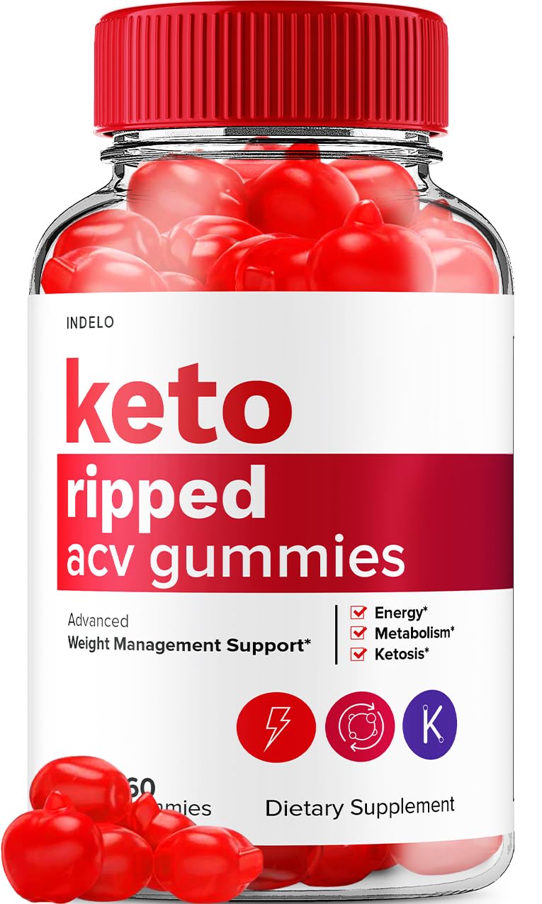 Indelo Keto Ripped ACV Gummies 60 Count
