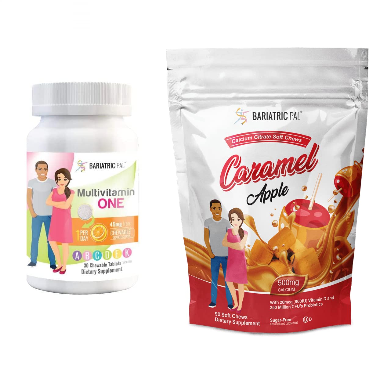 BariatricPal 30-Day Bariatric Vitamin Bundle Multivitamin Chewable, 60 Count