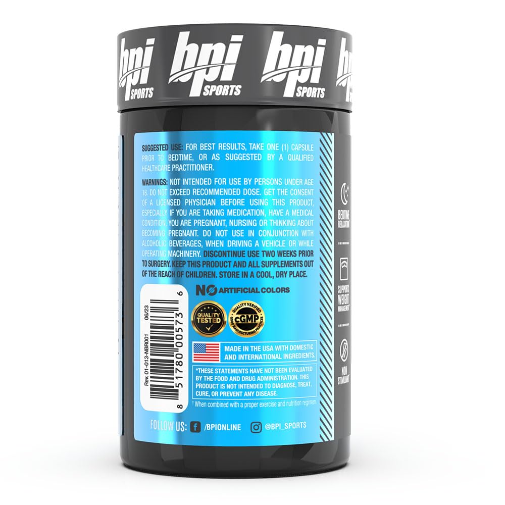 BPI Sports Nite Burn Nighttime Fat Burner & B4 Extra-Strength Fat Burner Capsules Bundle, 60 Servings