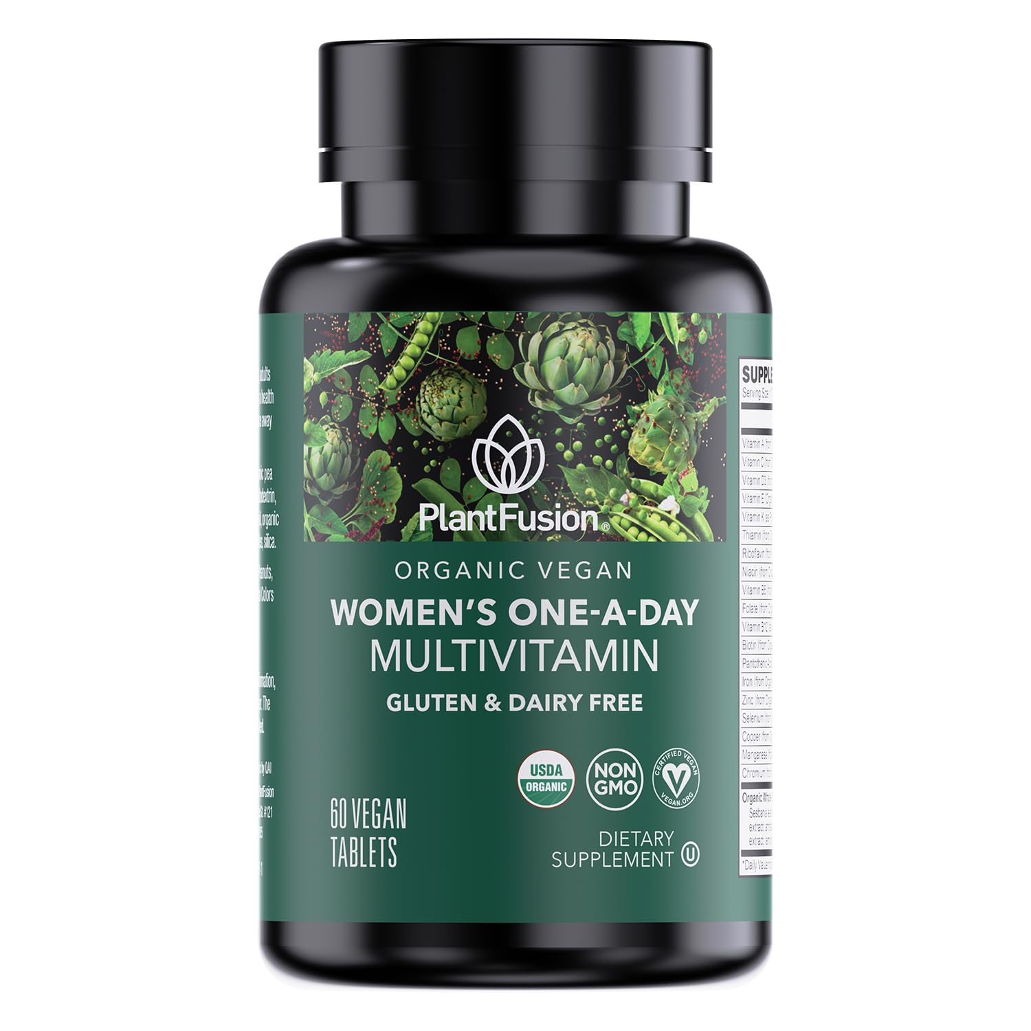 PlantFusion Organic Multivitamin for Women with Iron - 60 Tablets