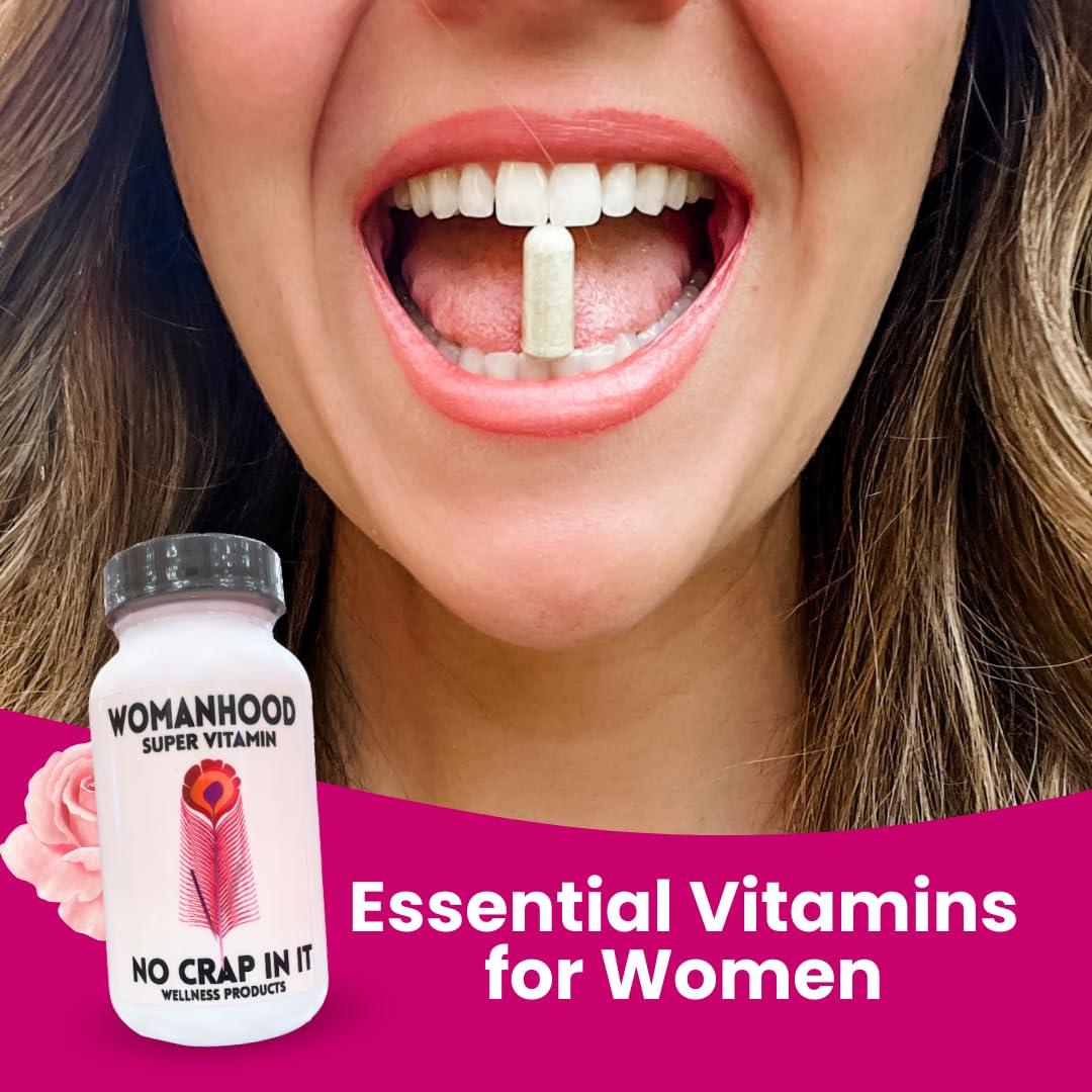 No Crap In It Vitality Balance Women's Support Vitamins for Hormone Balance with Organic Moringa, Organic Ashwagandha, and Organic Maca for Mood Enhancement and Sustained Energy, 30 Capsules
